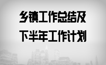 乡镇工作总结及下半年工作计划