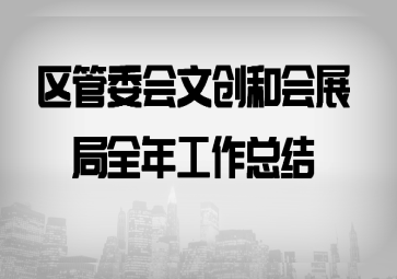区管委会文创和会展局全年工作总结