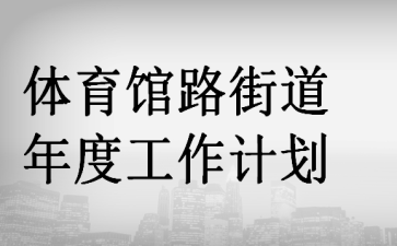 体育馆路街道年度工作计划