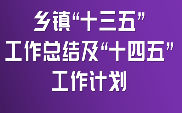 乡镇“十三五”工作总结及“十四五”工作计划