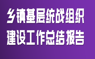 乡镇基层统战组织建设工作总结报告