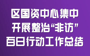 区国资中心集中开展整治“非访”百日行动工作总结