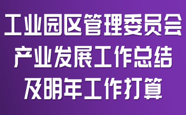 ��ҵ԰������ίԱ���ҵ��չ�����ܽἰ���깤������