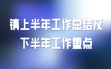 镇上半年工作总结及下半年工作重点