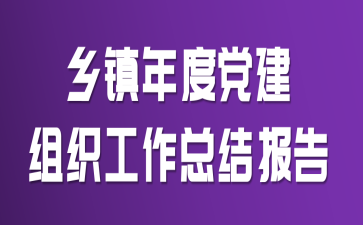 乡镇年度党建组织工作总结报告