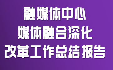 融媒体中心媒体融合深化改革工作总结报告