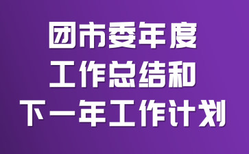 团市委年度工作总结和下一年工作计划