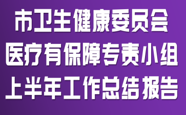 ����������ίԱ��ҽ���б���ר��С���ϰ��깤���ܽᱨ��